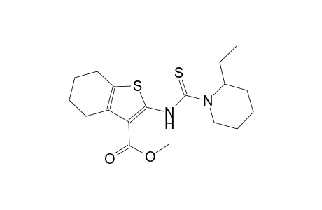 methyl 2-{[(2-ethyl-1-piperidinyl)carbothioyl]amino}-4,5,6,7-tetrahydro-1-benzothiophene-3-carboxylate