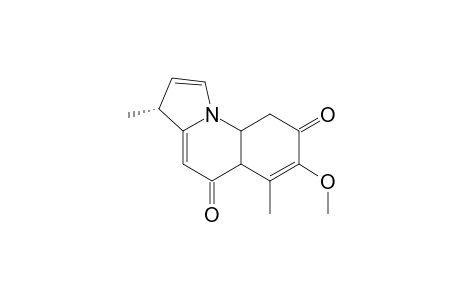 3,9,10,10a-tetrahydro-7-methoxy-3.alpha.,6-dimethylpyrrolo[1,2-a]quinoline-5,8-dione