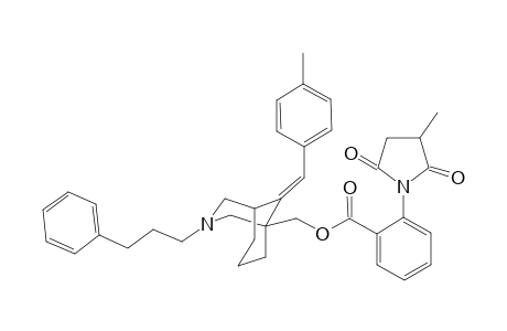 (E)-{9-(4-Methylbenzylidene)-3-(3-phenyl-propyl)-3-azabicyclo[3.3.1]nonan-1-yl}methyl 2-(3-Methyl-2,5-dioxopyrrolidin-1-yl)benzoate