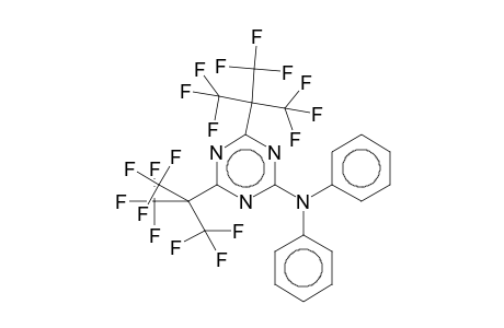 N,N-Diphenyl-4,6-bis[2,2,2-trifluoro-1,1-bis(trifluoromethyl)ethyl]-1,3,5-triazin-2-amine