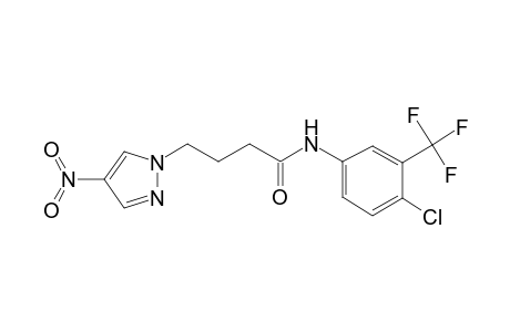 1H-Pyrazole-1-butanamide, N-[4-chloro-3-(trifluoromethyl)phenyl]-4-nitro-