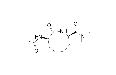 (2R,7R)-7-acetamido-8-keto-N-methyl-azocane-2-carboxamide
