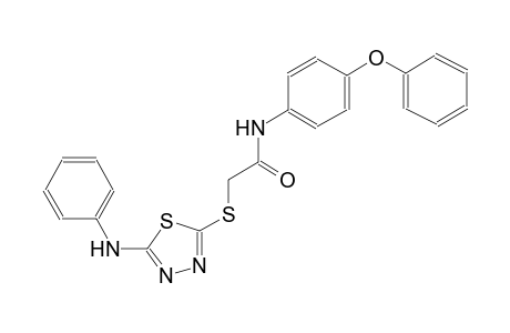 2-[(5-anilino-1,3,4-thiadiazol-2-yl)sulfanyl]-N-(4-phenoxyphenyl)acetamide
