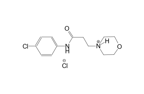 morpholinium, 4-[3-[(4-chlorophenyl)amino]-3-oxopropyl]-, chloride