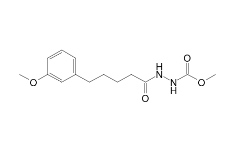 Methyl N-[5-(3-methoxyphenyl)pentanoylamino]carbamate