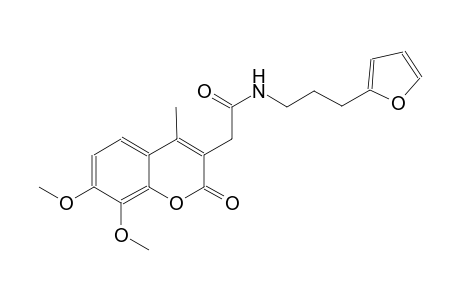 2H-1-benzopyran-3-acetamide, N-[3-(2-furanyl)propyl]-7,8-dimethoxy-4-methyl-2-oxo-