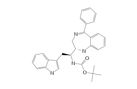 tert-butyl N-[(1S)-2-(1H-indol-3-yl)-1-[(2S)-5-phenyl-2,3-dihydro-1H-1,4-benzodiazepin-2-yl]ethyl]carbamate