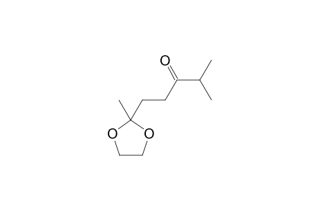 3-Pentanone, 4-methyl-1-(2-methyl-1,3-dioxolan-2-yl)-