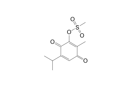 methanesulfonic acid (5-isopropyl-3,6-diketo-2-methyl-1-cyclohexa-1,4-dienyl) ester