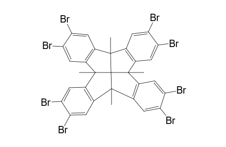 2,3,6,7,10,11,14,15-Octabromo-4b,8b,12b,16b-tetramethyl-tetrahydrodibenzo[a,f]dibenzo[2,3 : 4,5]pentaleno[1,6-cd]pentalene