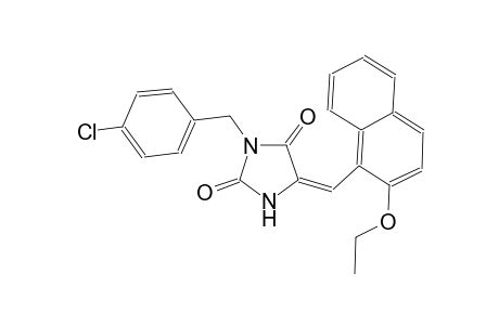 (5E)-3-(4-chlorobenzyl)-5-[(2-ethoxy-1-naphthyl)methylene]-2,4-imidazolidinedione