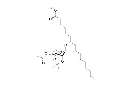 2-[15'-(methoxycarbonyl)pentadeca-10(S)'-yloxy]-3,4-isopropylidenedioxy-5-acetoxy-6-methyltetrahydropyran