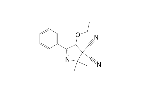 3H-Pyrrole-3,3-dicarbonitrile, 4-ethoxy-2,4-dihydro-2,2-dimethyl-5-phenyl-