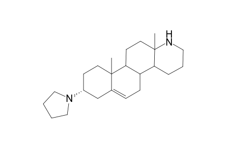 3-.alpha.-Pyrrolidino-17a-aza-D-homoandrosta-5-ene