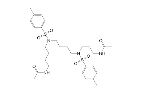N-(3-acetamidopropyl)-N'-(4-acetamidobutyl)-N,N'-bis(p-tolylsulfonyl)-1,4-diaminobutane