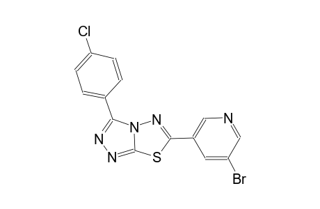 [1,2,4]triazolo[3,4-b][1,3,4]thiadiazole, 6-(5-bromo-3-pyridinyl)-3-(4-chlorophenyl)-