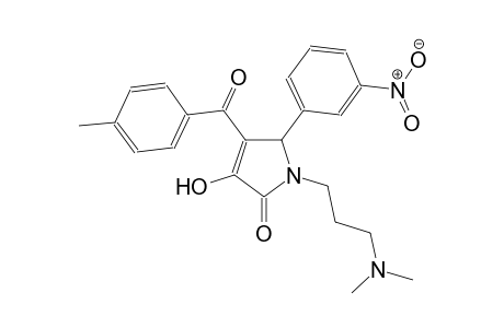 1-[3-(dimethylamino)propyl]-3-hydroxy-4-(4-methylbenzoyl)-5-(3-nitrophenyl)-1,5-dihydro-2H-pyrrol-2-one