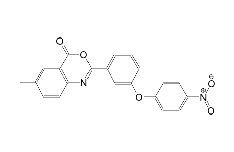 4H-3,1-benzoxazin-4-one, 6-methyl-2-[3-(4-nitrophenoxy)phenyl]-