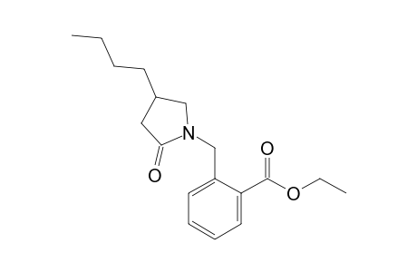 2-[(4-butyl-2-keto-pyrrolidino)methyl]benzoic acid ethyl ester