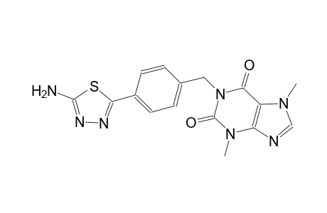 1-[4-(5-amino-1,3,4-thiadiazol-2-yl)benzyl]-3,7-dimethyl-3,7-dihydro-1H-purine-2,6-dione