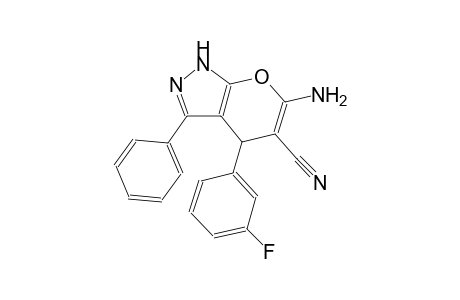 6-amino-4-(3-fluorophenyl)-3-phenyl-1,4-dihydropyrano[2,3-c]pyrazole-5-carbonitrile
