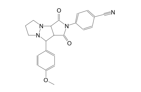 4-(9-(4-methoxyphenyl)-1,3-dioxohexahydro-5H-pyrazolo[1,2-a]pyrrolo[3,4-c]pyrazol-2(1H)-yl)benzonitrile