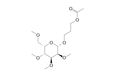 3-Acetyloxypropyl 2,3,4,6-tetra-O-methyl-.beta.,L-gulopyranoside