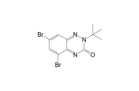 5,7-bis(bromanyl)-2-tert-butyl-1,2,4-benzotriazin-3-one