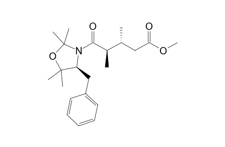 (S)-4-Benzyl-3-[(2R,3R)-4-(methoxycarbonyl)-2,3-dimethylbutanoyl]-2,2,5,5-tetramethyloxazolidine