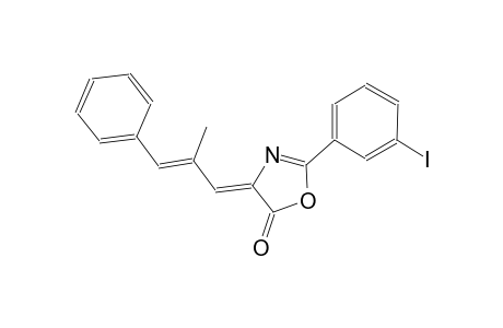 5(4H)-oxazolone, 2-(3-iodophenyl)-4-[(2E)-2-methyl-3-phenyl-2-propenylidene]-, (4Z)-