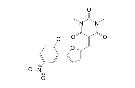 5-{[5-(2-chloro-5-nitrophenyl)-2-furyl]methylene}-1,3-dimethyl-2,4,6(1H,3H,5H)-pyrimidinetrione