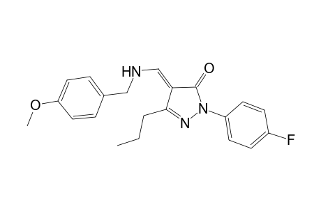 (4E)-2-(4-fluorophenyl)-4-[(p-anisylamino)methylene]-5-propyl-2-pyrazolin-3-one