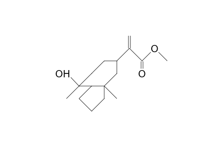 2-Hydroxy-5-(1-methoxycarbonyl-vinyl)-2,7-dimethyl-bicyclo(5.3.0)decane
