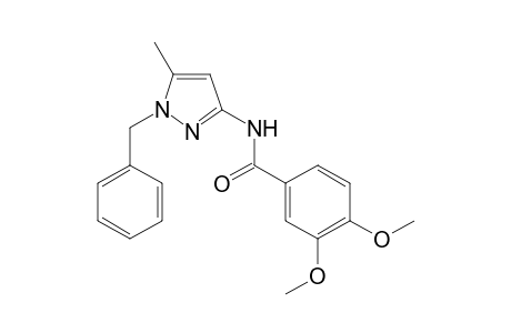Benzamide, 3,4-dimethoxy-N-[5-methyl-1-(phenylmethyl)-1H-pyrazol-3-yl]-