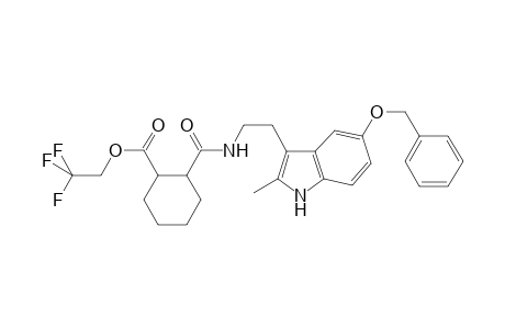 2,2,2-trifluoroethyl 2-[2-(2-methyl-5-phenylmethoxy-1H-indol-3-yl)ethylcarbamoyl]cyclohexane-1-carboxylate