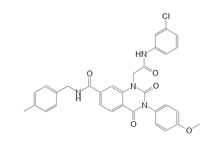 1-quinazolineacetamide, N-(3-chlorophenyl)-1,2,3,4-tetrahydro-3-(4-methoxyphenyl)-7-[[[(4-methylphenyl)methyl]amino]carbonyl]-2,4-dioxo-