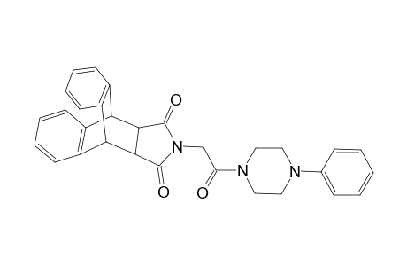 2-(Oxo-2-(4-phenylpiperazin-1-yl)-ethyl)-3a,4,9,9atetrahydro-4,9-[1,2]benzeno-1H-benzo[f]isoindole-1,3(2H)-dione