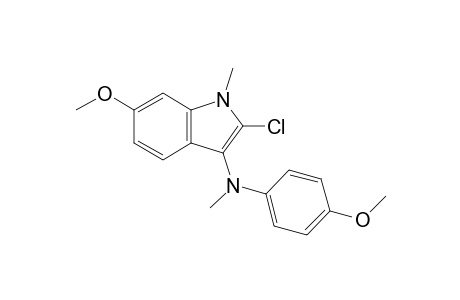 2-Chloro-1-methyl-5-methoxy-3-[N-methyl-N-(p-methoxyphenyl)amino]indole