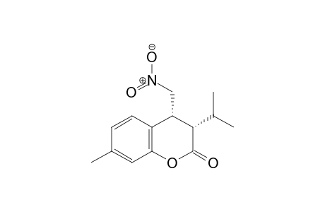 (3S,4R)-3-Isopropyl-7-methyl-4-(nitromethyl)chroman-2-one