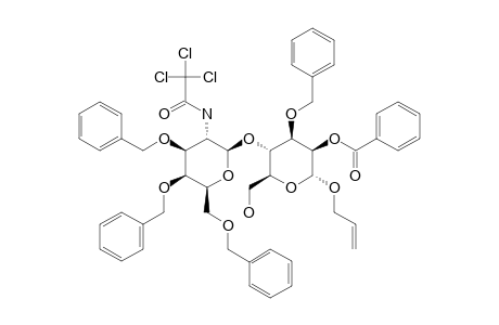 ALLYL-[3,4,6-TRI-O-BENZYL-2-DEOXY-2-TRICHLOROACETAMIDO-BETA-D-GALACTOPYRANOSYL-(1->4)]-2-O-BENZOYL-3-O-BENZYL-ALPHA-D-MANNOPYRANOSIDE