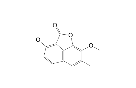 SYRIACUSIN-C;1-CARBOXY-2,8-DIHYDROXY-6-METHYL-7-METHOXYNAPHTHALENECARBOLACTONE(1->8)