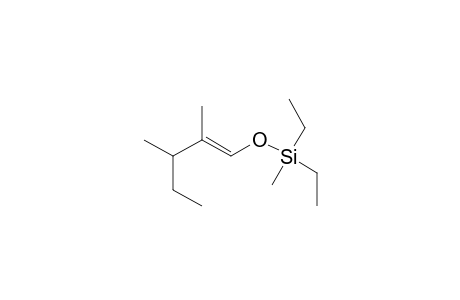 Diethyl[(2,3-dimethyl-1-pentenyl)oxy]methylsilane