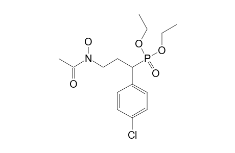 DIETHYL-3-(N-HYDROXYACETAMIDO)-1-(4-CHLOROPHENYL)-PROPYLPHOSPHONATE