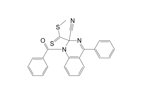 1-Benzoyl-2-cyano-4-phenyl-2-quinazolinecarbodithioic acid methyl ester