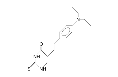 (E)-5-(4-Diethylamino-styryl)-2-thio-uracil