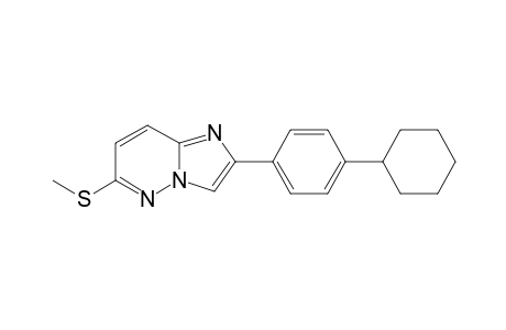 2-(4-cyclohexylphenyl)-6-(methylthio)imidazo[1,2-b]pyridazine