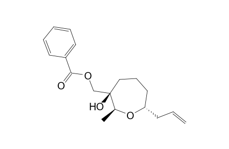 [(2S,3R,7R)-2-methyl-3-oxidanyl-7-prop-2-enyl-oxepan-3-yl]methyl benzoate