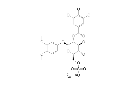 1-O-3',4'-DIMETHOXYPHENYL-(2-O-GALLOYL-6-O-SULFATE)-BETA-D-GLUCOPYRANOSIDE_SODIUM_SALT