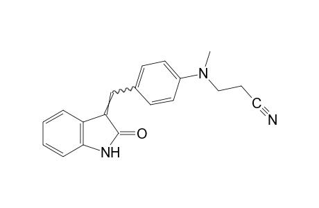 3-[N-methyl-alpha-(2-oxo-3-indolinylidene)-p-toluidino]propionitrile
