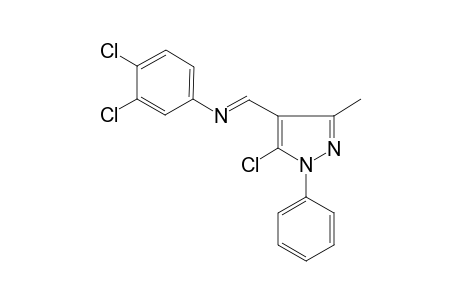 3,4-Dichloro-N-[(E)-(5-chloro-3-methyl-1-phenyl-1H-pyrazol-4-yl)methylidene]aniline